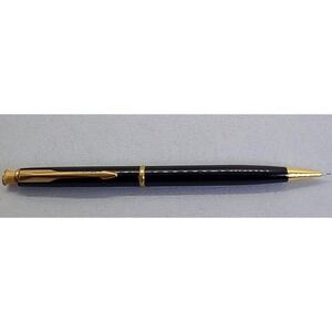 Vintage Parker Mechanical Pencil Black Gold Trim Made in USA Writing Instrument
